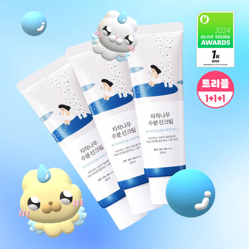 ROUND LAB Birch Juice Moisturizing Sunscreen 40ml Triple Set
